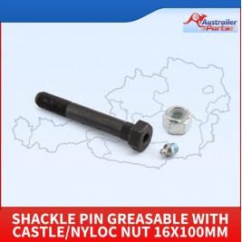 Shackle Pin Greasable With Castle/nyloc Nut 16x100mm