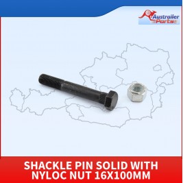 Shackle Pin Solid With Nyloc Nut 16x100mm