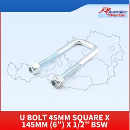 U Bolt 45mm Square X 145mm (6”) X 1/2” 