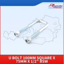 U Bolt 100mm Square X 75mm X 1/2”