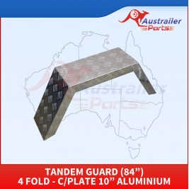 Tandem guard (84”) 4 fold - C/Plate 10” Aluminium