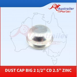 Dust Cap Big 2 1/2” CD 2.5” Zinc