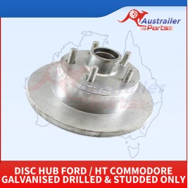 Disc Hub Ford / HT Commodore Galvanised Drilled & Studded Only