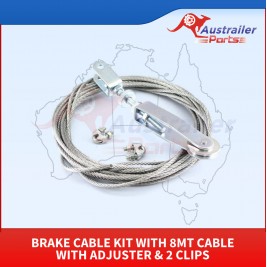   Brake Cable Kit With 8mt Cable With Adjuster & 2 Clips