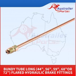 Bundy Tube Long (44”, 56”, 59”, 68”or 72”) Flared Hydraulic Brake Fittings