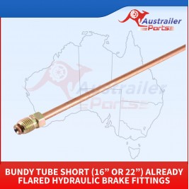 Bundy Tube Short (16” Or 22”) Already Flared Hydraulic Brake Fittings