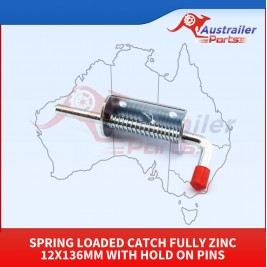 Spring Loaded Catch Fully Zinc 12x136mm