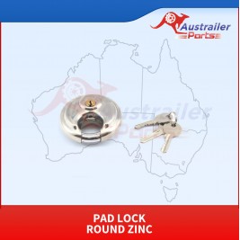 Pad Lock Round Zinc