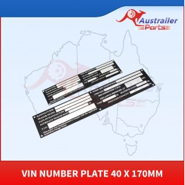 Vin Number Plate 40 X 170mm