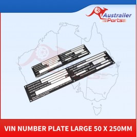 Vin Number Plate Large 50 X 250mm