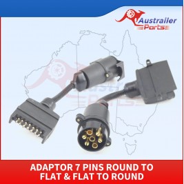 Adaptor 7 Pins Round To Flat & Flat To Round