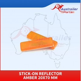 Stick-on Reflector Amber 20x70 Mm