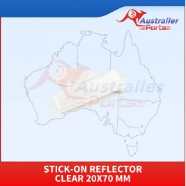 Stick-on Reflector Clear 20x70 Mm