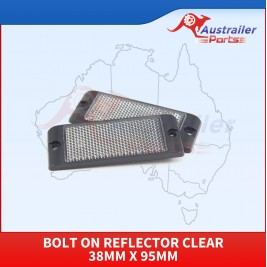 Bolt On Reflector Clear 38mm X 95mm