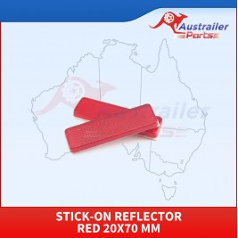 Stick-on Reflector Red 20x70 Mm