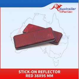 Stick-on Reflector Red 38x95 Mm