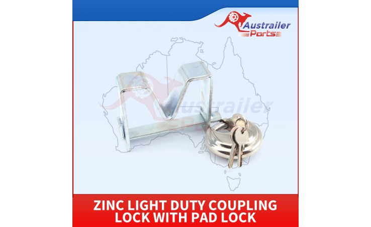 ZINC Light Duty Coupling Lock With Pad Lock