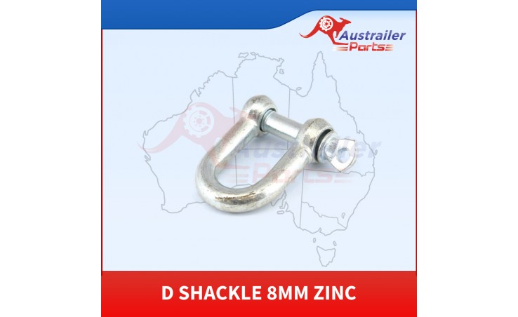 D Shackle 8mm Zinc