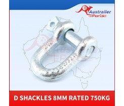 D Shackles 8mm Rated 750kg