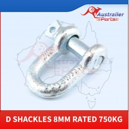 D Shackles 8mm Rated 750kg