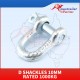 D Shackles 10mm Rated 1000kg 