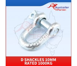 D Shackles 10mm Rated 1000kg 