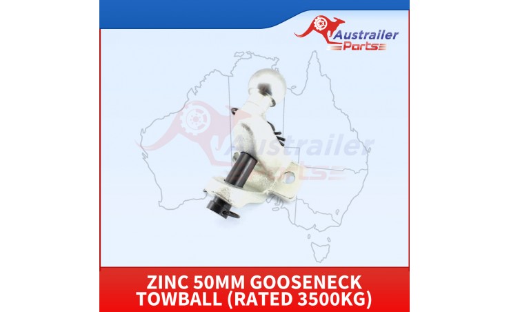 ZINC 50mm Gooseneck Towball (Rated 3500kg)