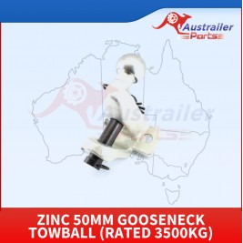 ZINC 50mm Gooseneck Towball (Rated 3500kg)