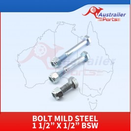  Bolt mild steel 1 1/2” x 1/2” BSW