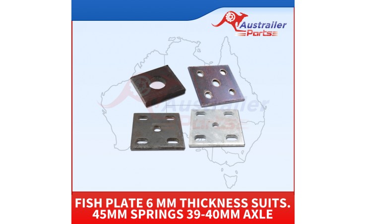 Fish Plate 6 Mm Thickness Suits. 45mm Springs 39-40mm Axle