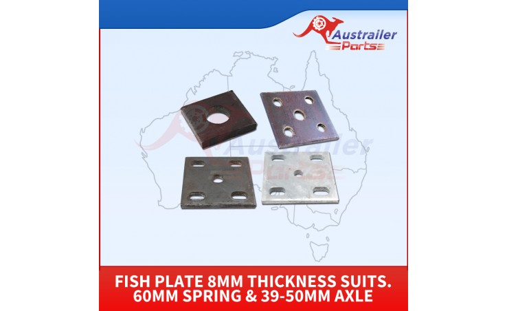 Fish Plate 8mm Thickness suits. 60mm Springs & 39-50mm Axle   