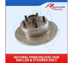 Natural Ford/HQ Disc Hub Drilled & Studded Only