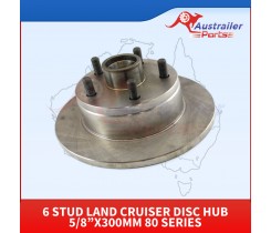 6 Stud Land Cruiser Disc Hub 5/8”x300mm 80 Series