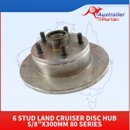 6 Stud Land Cruiser Disc Hub 5/8”x300mm 80 Series