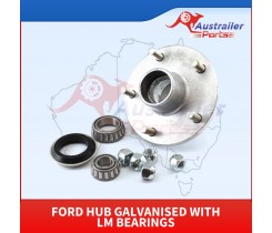 Ford Hub Galvanised With LM Bearings