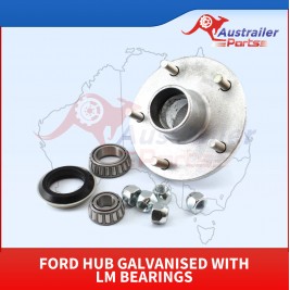 Ford Hub Galvanised With LM Bearings