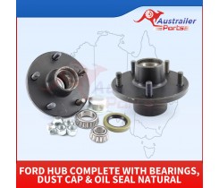 Ford Hub Complete With Bearings, Dust Cap & Oil Seal Natural