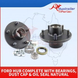 Ford Hub Complete With Bearings, Dust Cap & Oil Seal Natural