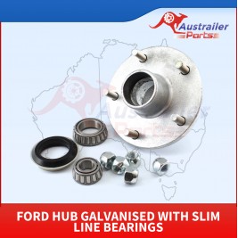  Ford Hub Galvanised With Slim Line Bearings