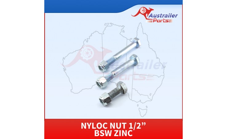 Nyloc nut 1/2” BSW zinc