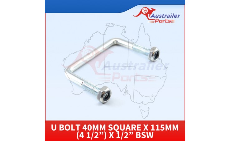  U Bolt 40mm Square X 115mm (4 1/2”) X 1/2”