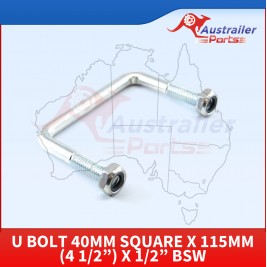  U Bolt 40mm Square X 115mm (4 1/2”) X 1/2”