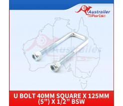  U Bolt 40mm Square X 125mm (5”) X 1/2”