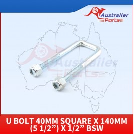 U Bolt 40mm Square X 140mm (5 1/2”) X 1/2”