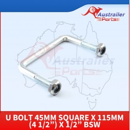 U Bolt 45mm Square X 115mm (4 1/2”) X 1/2”