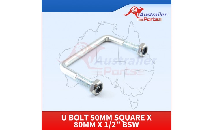 U Bolt 50mm Square X 80mm X 1/2”