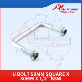 U Bolt 50mm Square X 80mm X 1/2”