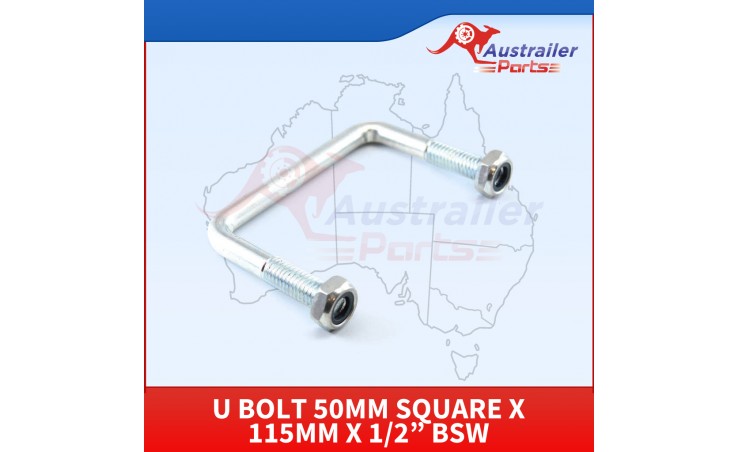 U Bolt 50mm Square X 115mm X 1/2” 