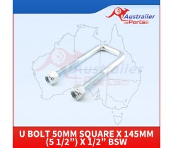   U Bolt 50mm Square X 145mm (5 1/2”) X 1/2”