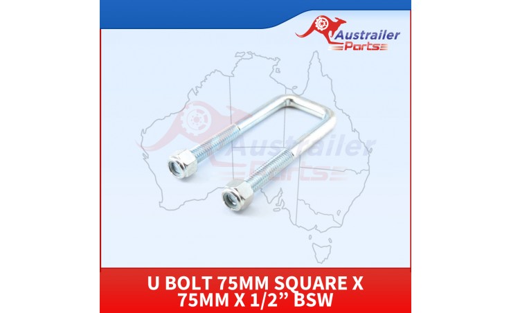 U Bolt 75mm Square X 75mm X 1/2” 